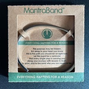 “Everything happens for a reason” silver MantraBand